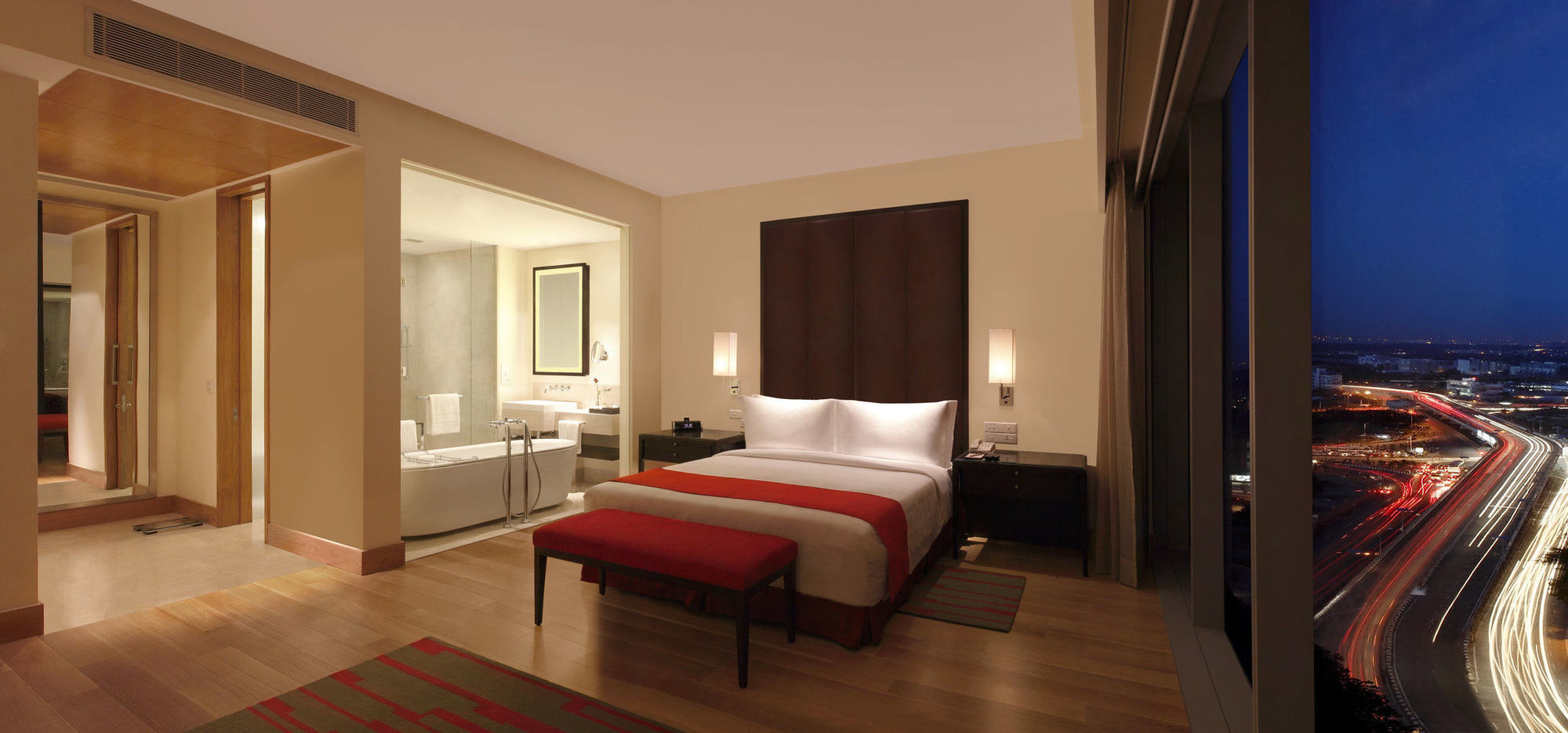 فندق ترايدنت، حيدر أباد المظهر الخارجي الصورة A bedroom at the Taj Mahal Palace, Mumbai